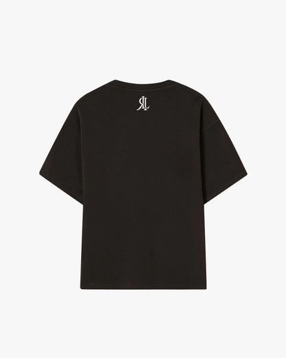 T-shirt noir imprimé joconde